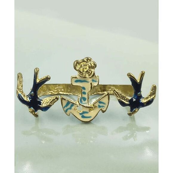 *Clearance* Ladies Trendy Bird Anchor Ring - Picture 8 of 9